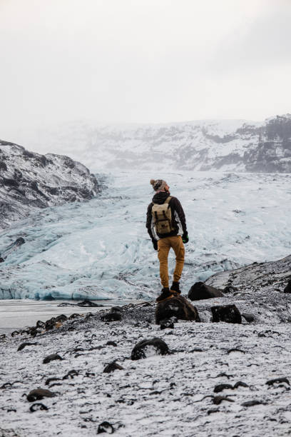 istock The man looking at the scenic glacier in Iceland 1386714207