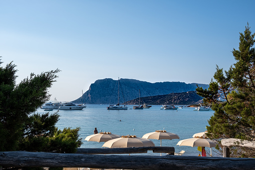 A seascape of Capo coda Callo Island, a famous natural reserve in sardinia.