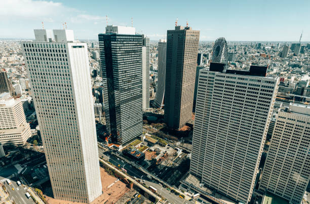 tokyo aerial view skyline
