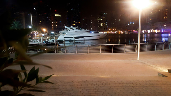 View to Dubai Marina Promenade, UAE