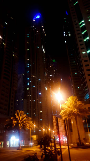 istock Tall Dubai Marina skyscrapers in UAE 1386726110