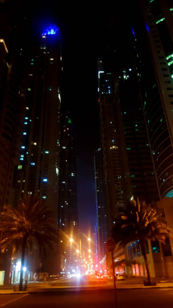 istock Tall Dubai Marina skyscrapers in UAE 1386726114