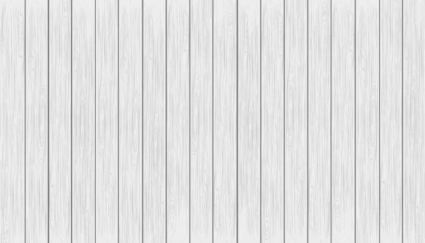 illustrations, cliparts, dessins animés et icônes de texture de panneau de bois blanc et gris pour les arrière-plans. bannière de fond planches de bois blanchies à la chaux, illustration vectorielle vue de dessus de la table, papier peint rustique en planches de gris. - faux bois