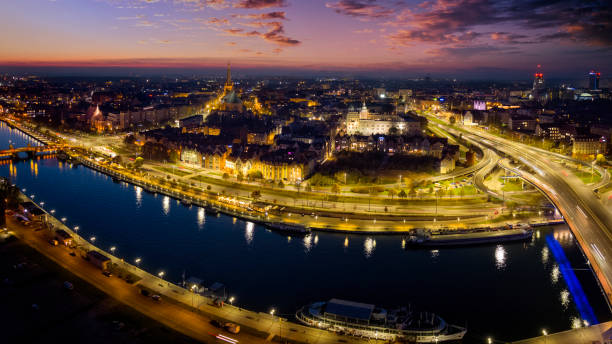 istock Szczecin by night, Poland 1386737961