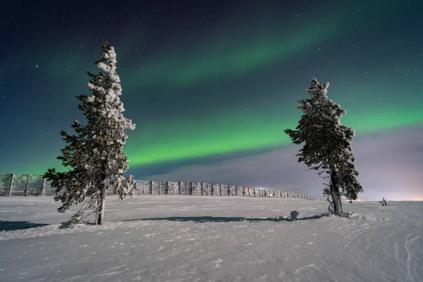 istock Northern lights over Lapland 1386741364