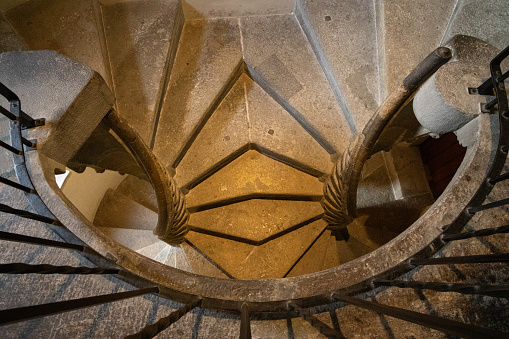 A beautiful spiral staircase, like a snail