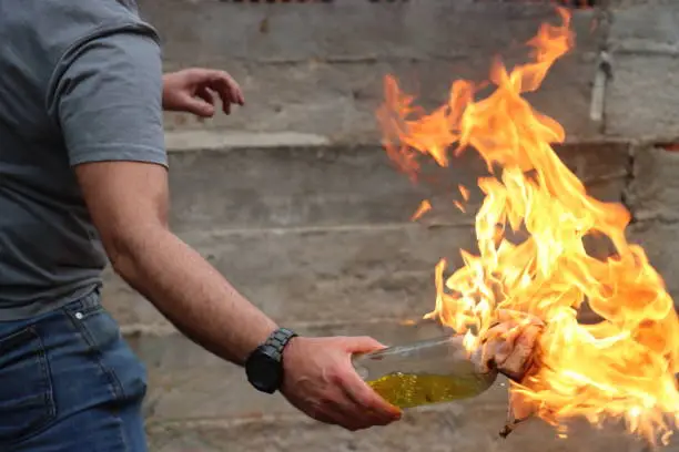The Molotov cocktail is an essential weapon in the urban defense of citizens