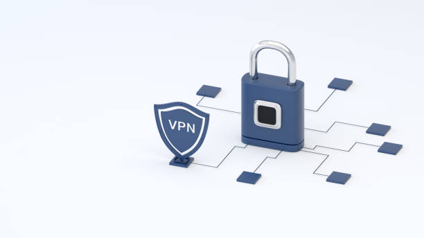 Internet Cyber Security and VPN concept stock photo