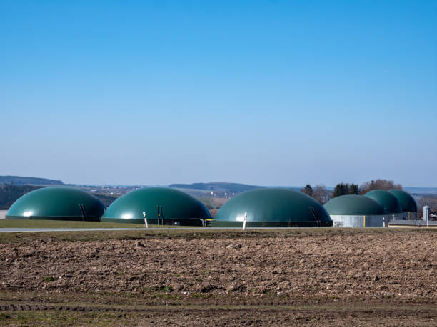 istock Biogas plant for renewable energy in the future 1386752438