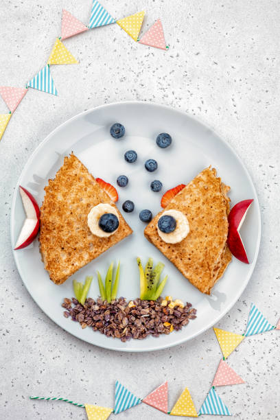 istock Crepes pancakes looks like a fish 1386753738