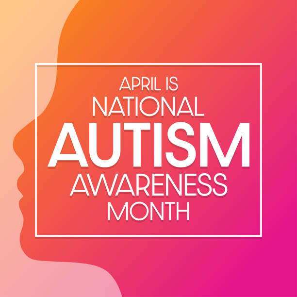 April is National Autism Awareness Month. Vector illustration. Holiday poster. April is National Autism Awareness Month. Vector illustration. Holiday poster autism stock illustrations