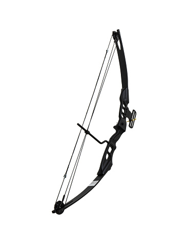 Modern composite bow for sports and entertainment. Isolate on a white background.