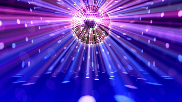 istock Mirror Ball Disco Lights Club Dance Party Glitter 3D illustration 1386796105