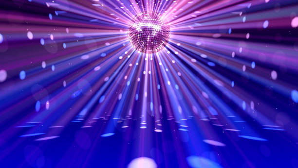 istock Mirror Ball Disco Lights Club Dance Party Glitter 3D illustration 1386796106