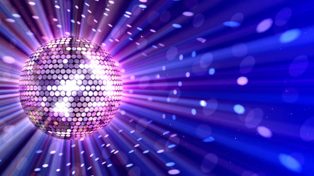 istock Mirror Ball Disco Lights Club Dance Party Glitter 3D illustration 1386796112