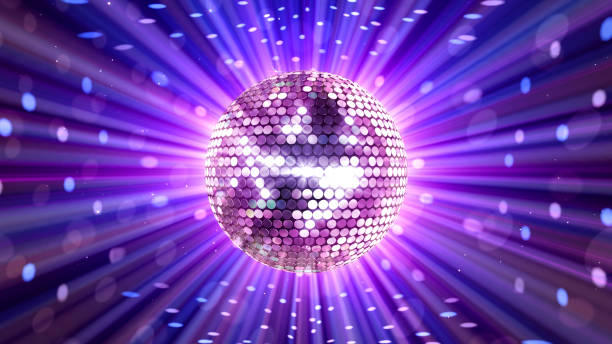 istock Mirror Ball Disco Lights Club Dance Party Glitter 3D illustration 1386796122
