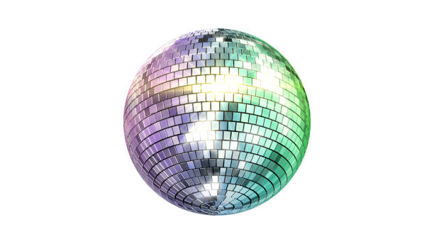 istock Mirror Ball Disco Lights Club Dance Party Glitter 3D illustration 1386796348