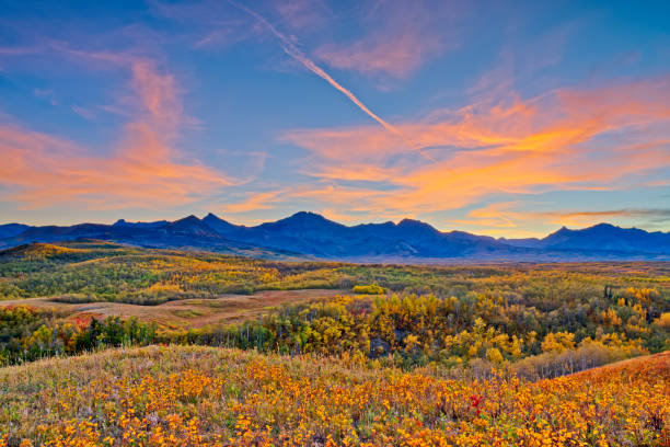 Alberta Canada countryside stock photo