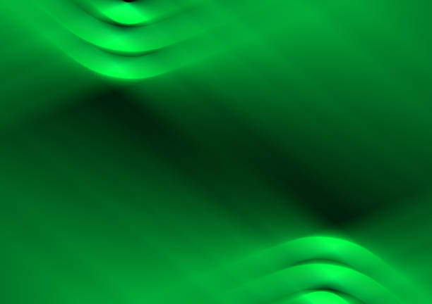 istock Image of green light wave with motion blur 1386802166