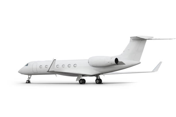 istock Modern corporate business jet isolated on white background 1386803672
