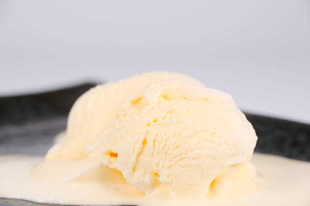 istock Vanilla Ice cream, close up photo 1386806853