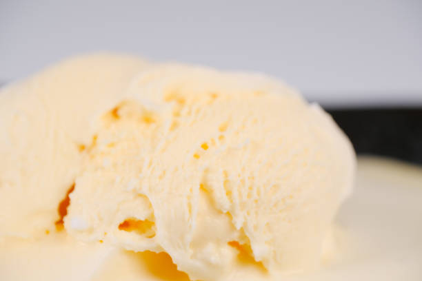 istock Vanilla Ice cream, close up photo 1386806854