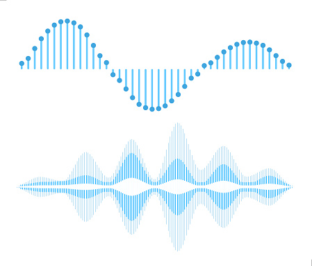 Sound waves design elements
