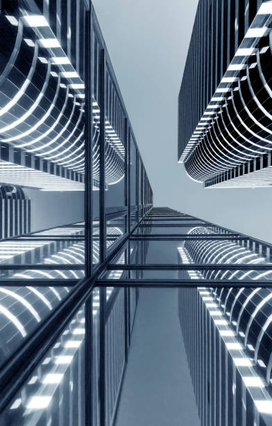 istock Exterior of modern architecture. Building abstract background 1386813447