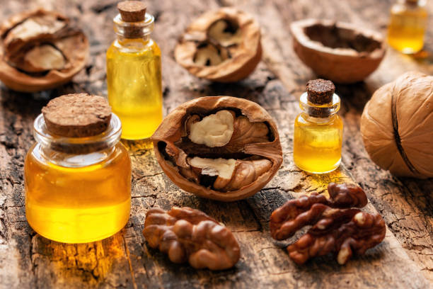 istock natural cosmetics with walnut oil close-up 1386818732