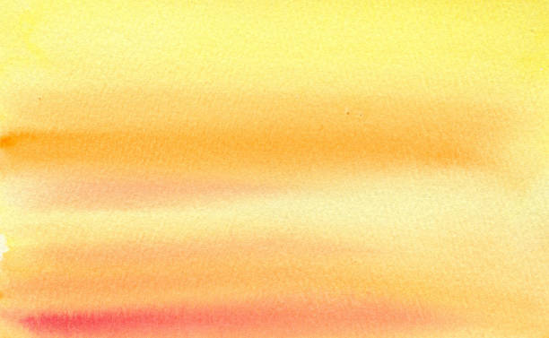 istock watercolour background, hand draw illustration, yellow and orange color 1386819158