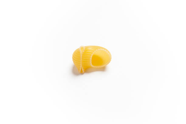 istock One piece of pasta on a white background. 1386824971