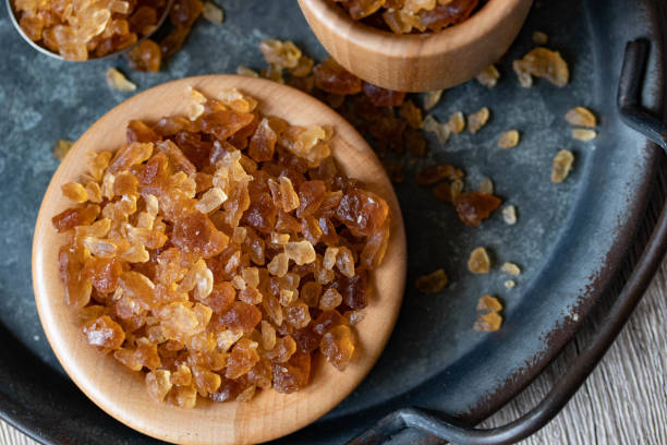 istock Big rock sugar is made from brown sugar. 1386825288