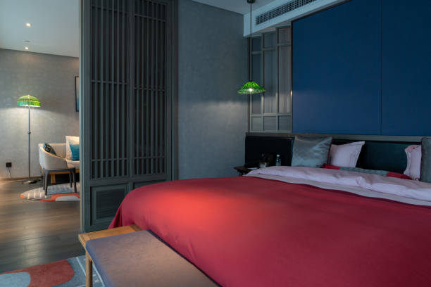 istock home and hotel bedroom interior. 1386827302