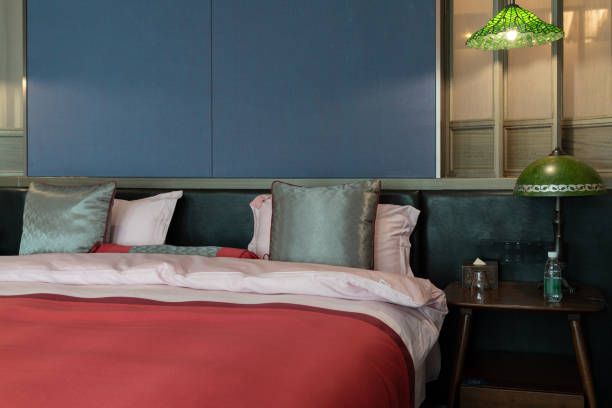 istock home and hotel bedroom interior. 1386827313