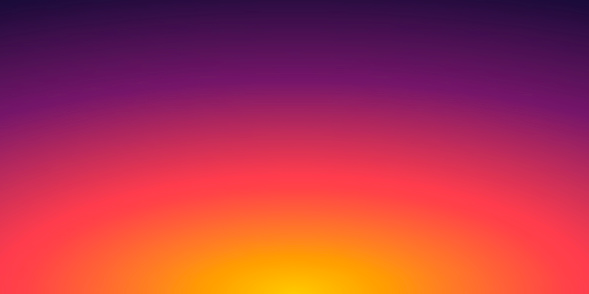 Modern and trendy abstract background with a defocused and blurred gradient, can be used for your design, with space for your text (colors used: Yellow, Orange, Red, Pink, Purple, Black). Vector Illustration (EPS10, well layered and grouped), wide format (2:1). Easy to edit, manipulate, resize or colorize.