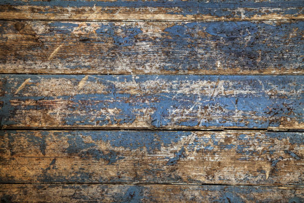 istock Natural grunge, painted, weathered wooden boards background 1386830270