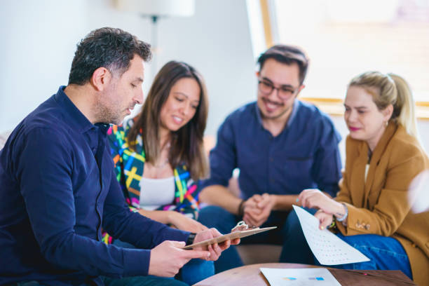 istock Coworkers Brain Storming 1386831381