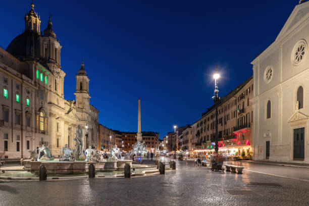 istock Piazza Navona Square At Night In Rome 1386836235