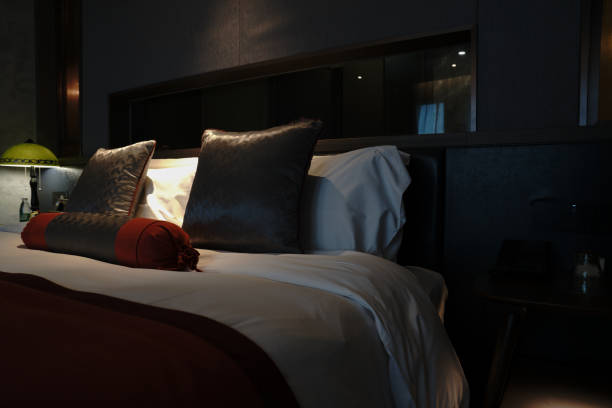 istock home and hotel bedroom interior. 1386840223