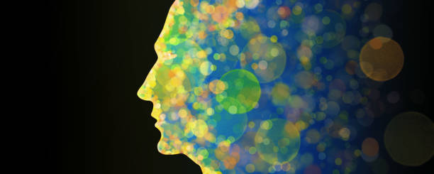 istock Silhouette of a man's head as background on the theme of humanities as 3d rendered illustration 1386842285