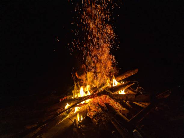 istock cool fire photos, burn at night 1386842703