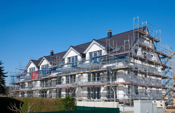 istock Row houses under construction  / New settlement 1386847774