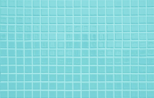istock Blue pastel ceramic wall and floor tiles mosaic abstract background. Design geometric wallpaper texture decoration bedroom. Simple seamless pattern clean for backdrop advertising banner poster or web. 1386848090