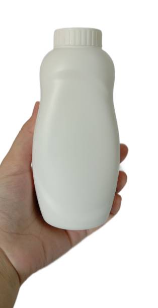istock Blank talcum powder container on white background 1386848744