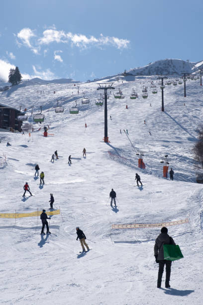 istock A ski slope in winter in the Alps 1386849291