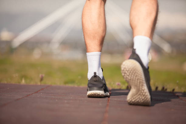 istock Low angel from his feet 1386851559