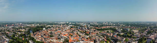 istock Zwolle bird's eye panoramic springtime view 1386852760
