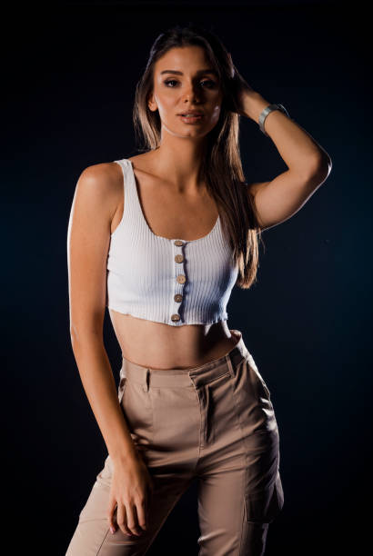 istock Attractive trendy woman 1386854660
