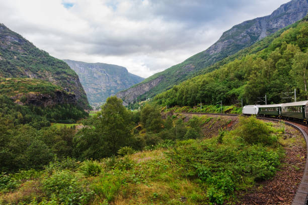 istock train in mountains of Norway 1386855497