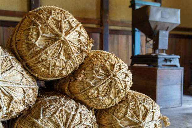 istock Rice bag in an old Japanese house 1386861134